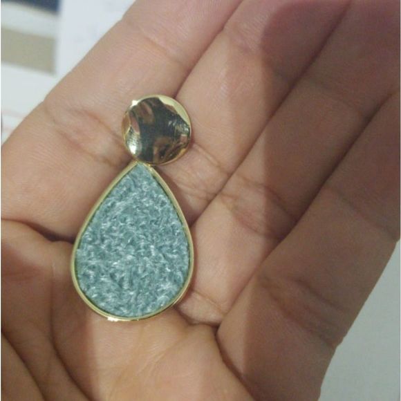 Color green New Fashion Round Drop Earrings for Wo - Picture 4 of 4